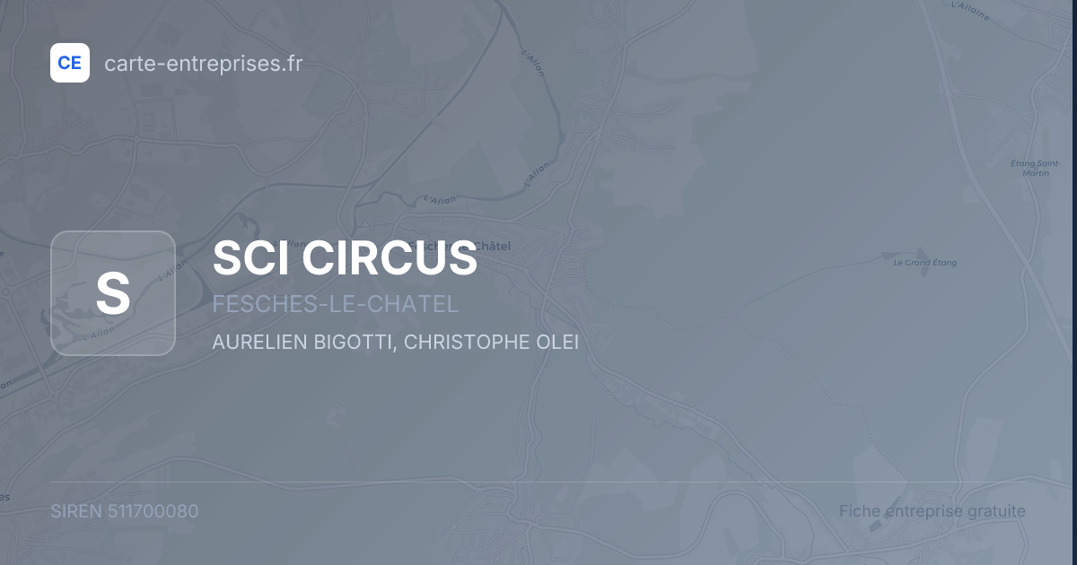 SCI CIRCUS — 511700080 — fiche entreprise