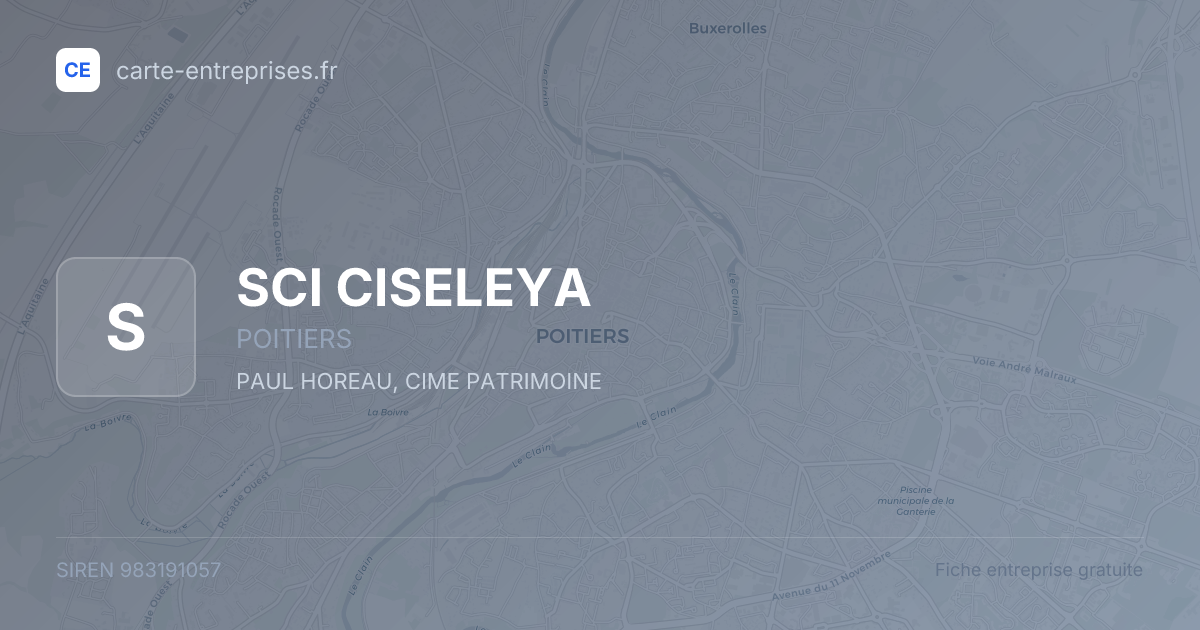 SCI CISELEYA — 983191057 — fiche entreprise