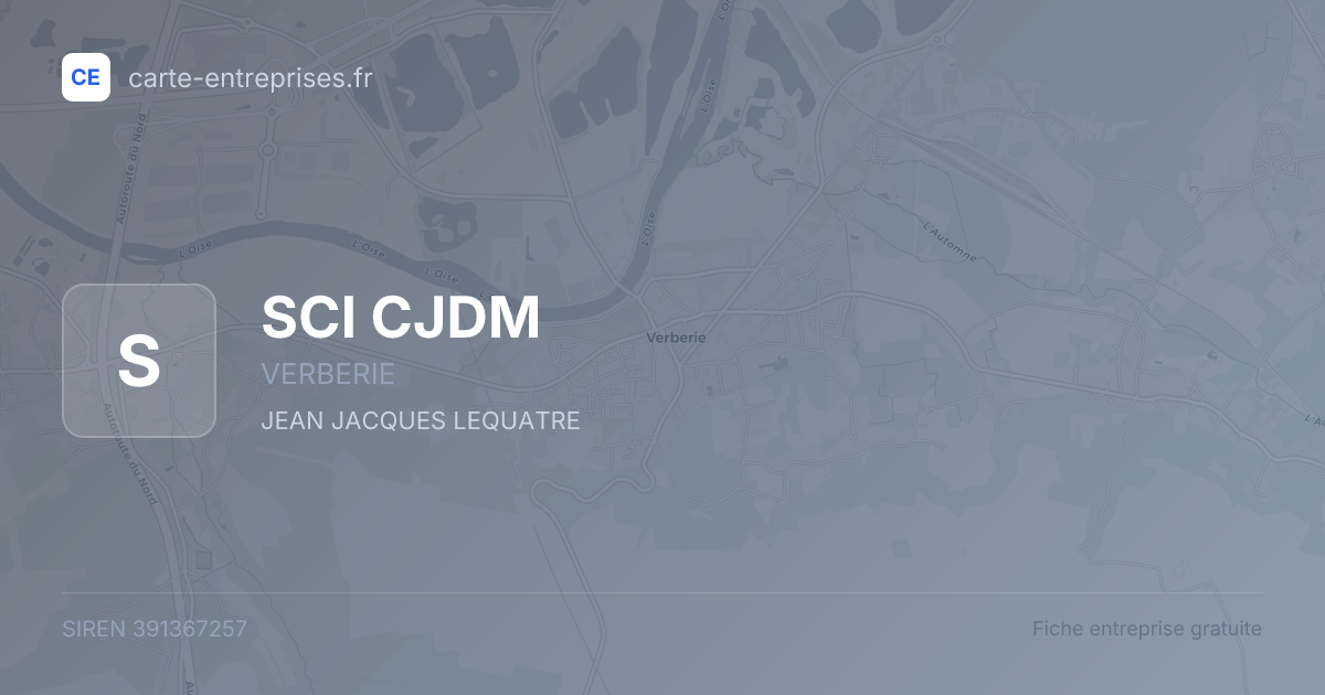SCI CJDM — 391367257 — fiche entreprise