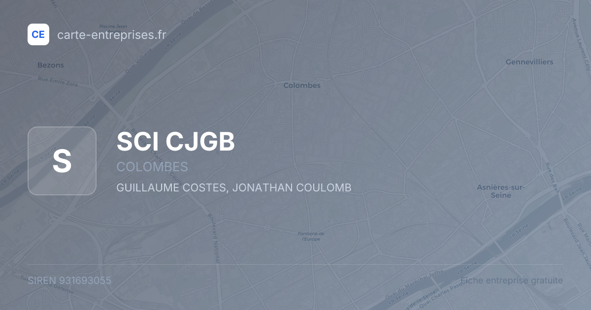 SCI CJGB — 931693055 — fiche entreprise