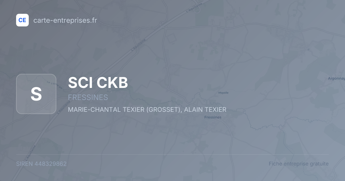 SCI CKB — 448329862 — fiche entreprise