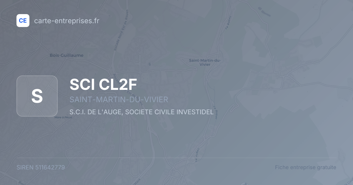 SCI CL2F — 511642779 — fiche entreprise