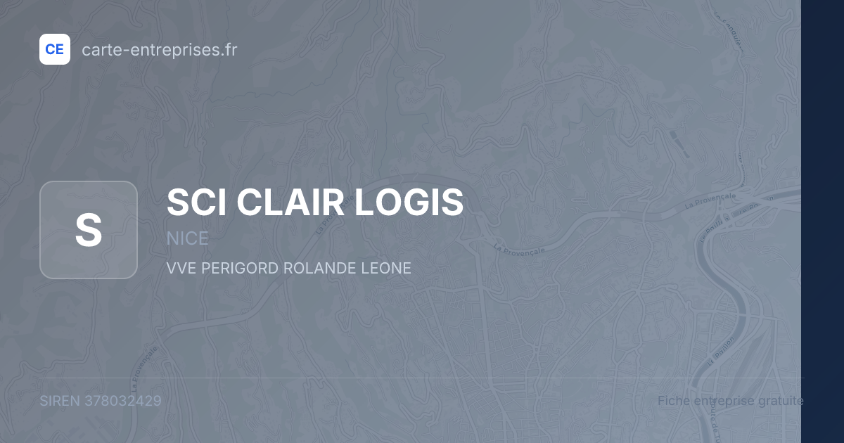 SCI CLAIR LOGIS — 378032429 — fiche entreprise