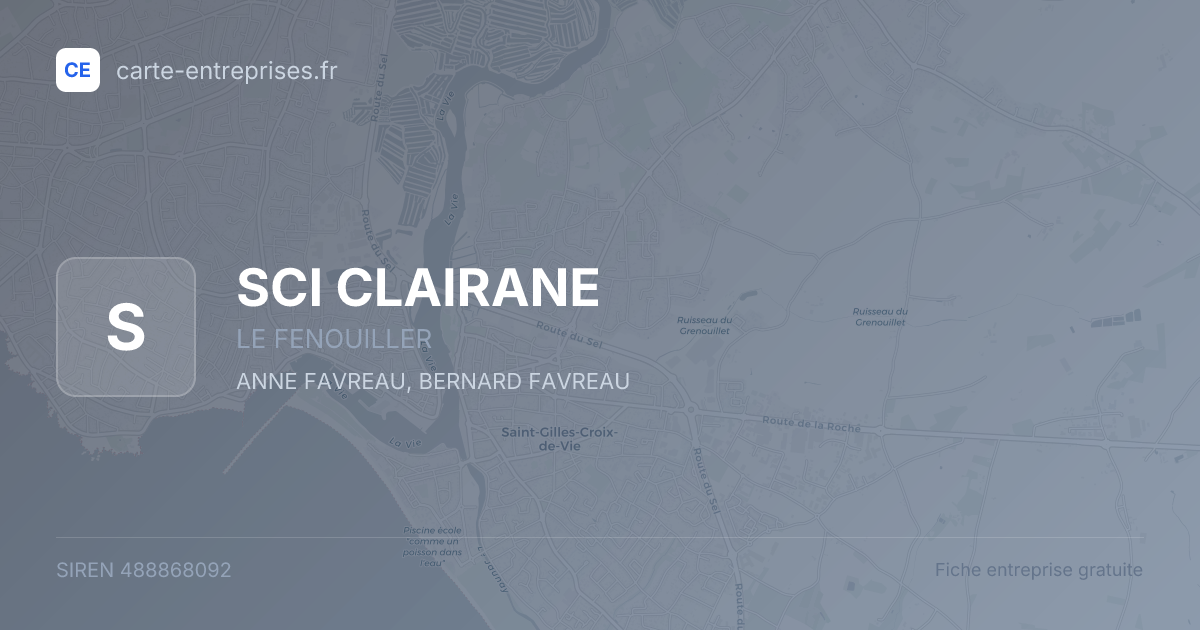 SCI CLAIRANE — 488868092 — fiche entreprise
