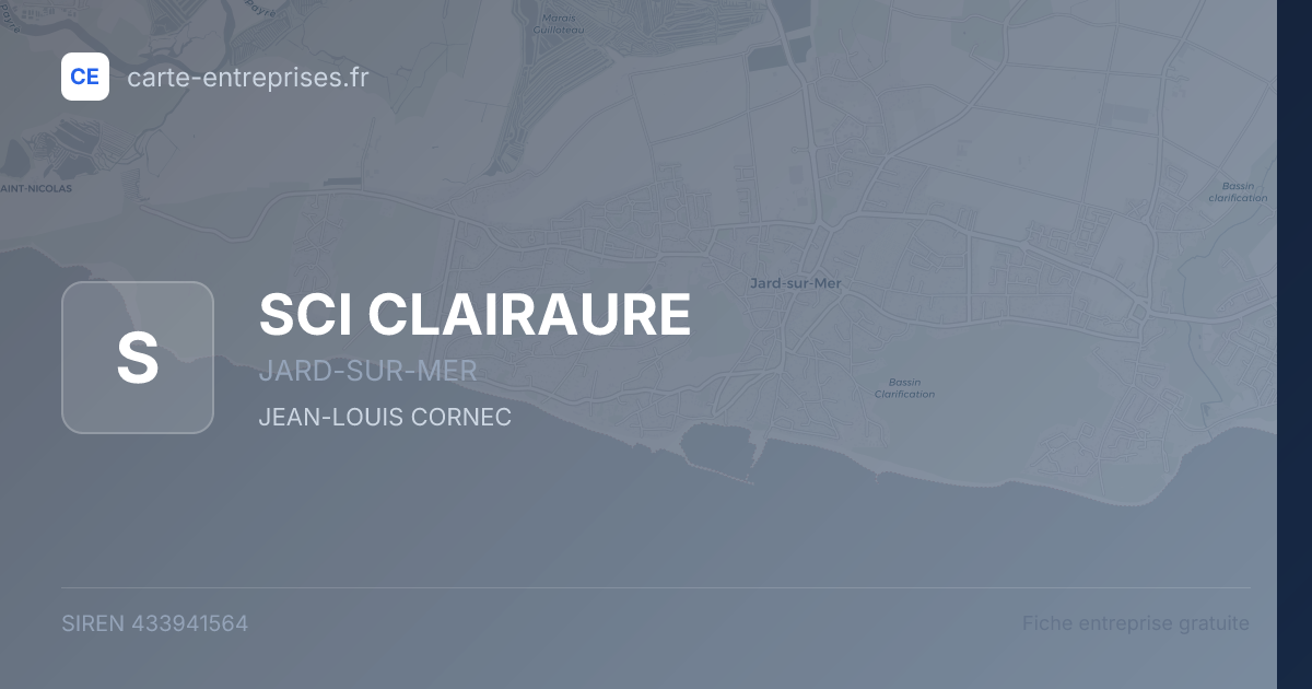 SCI CLAIRAURE — 433941564 — fiche entreprise
