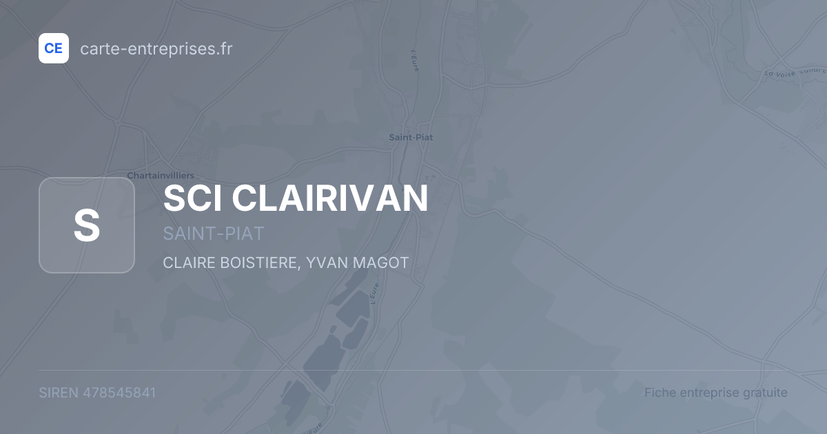 SCI CLAIRIVAN — 478545841 — fiche entreprise