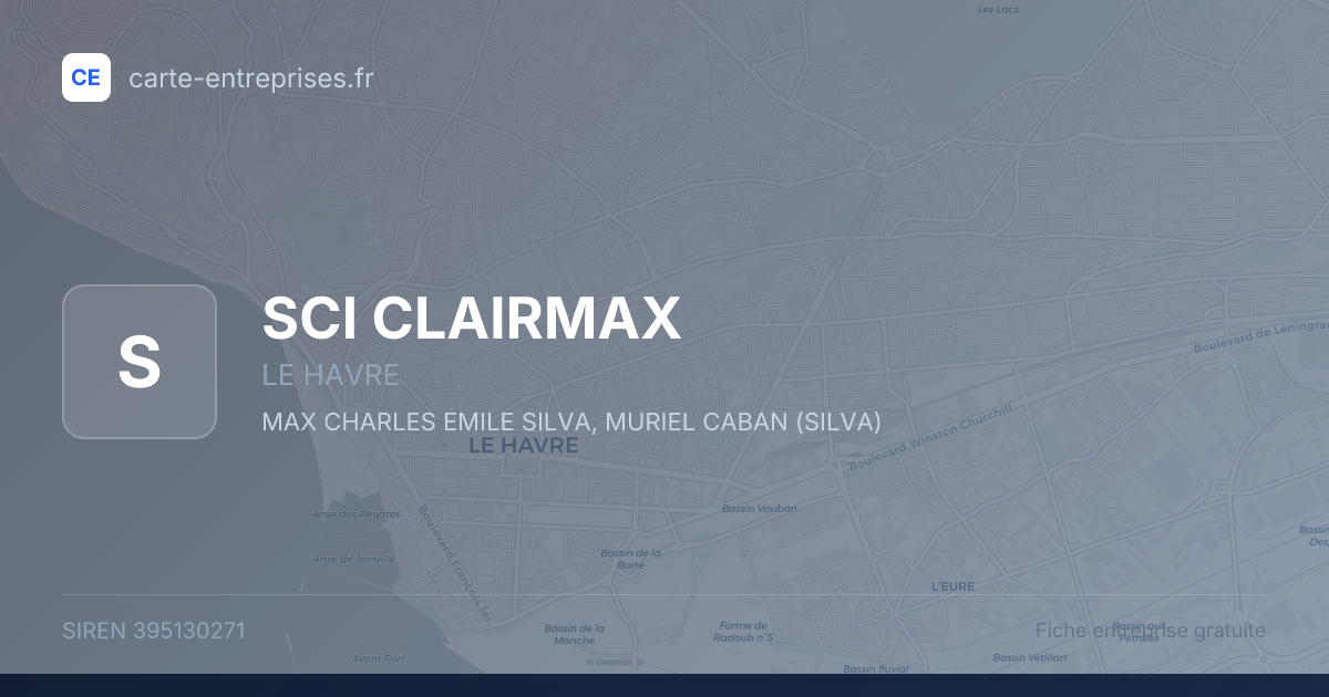 SCI CLAIRMAX — 395130271 — fiche entreprise