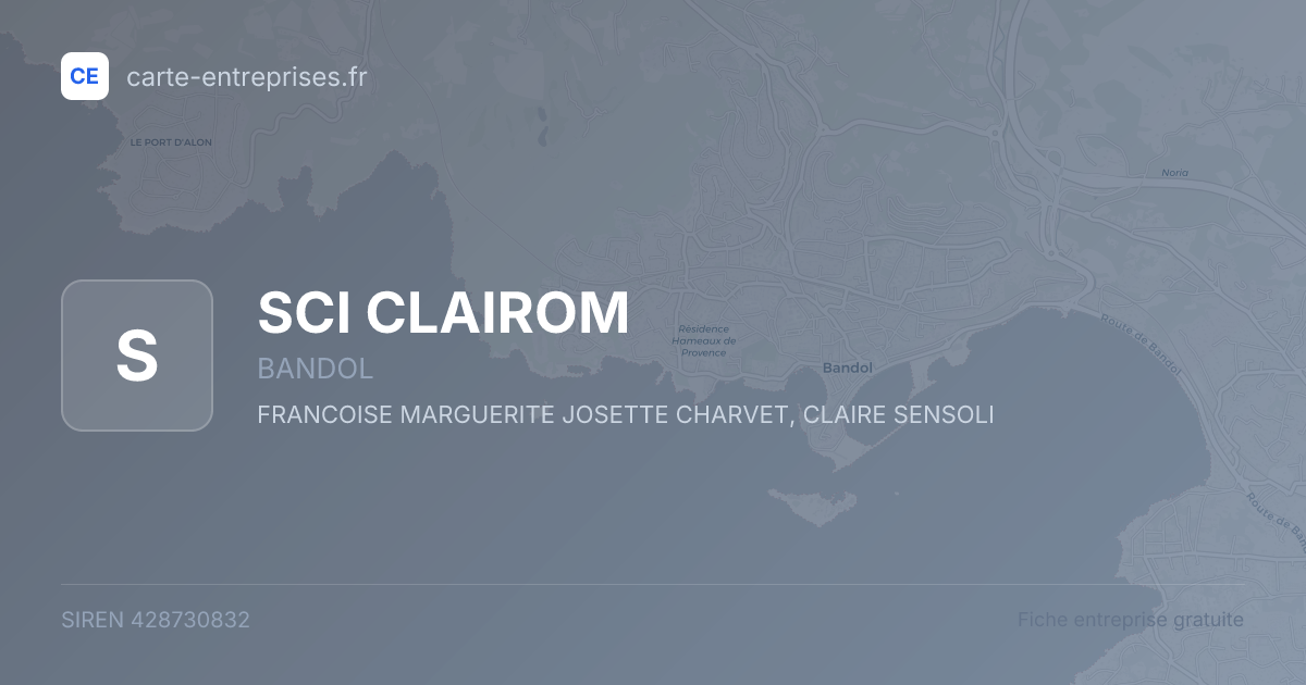 SCI CLAIROM — 428730832 — fiche entreprise
