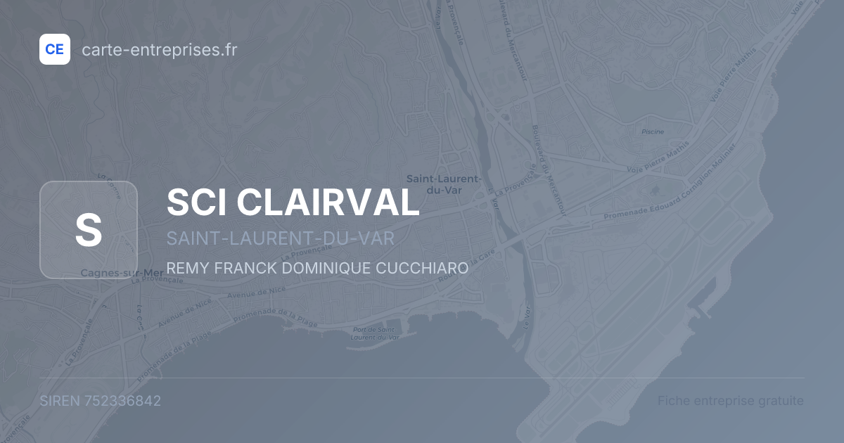 SCI CLAIRVAL — 752336842 — fiche entreprise