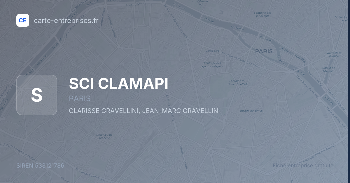 SCI CLAMAPI — 533121786 — fiche entreprise