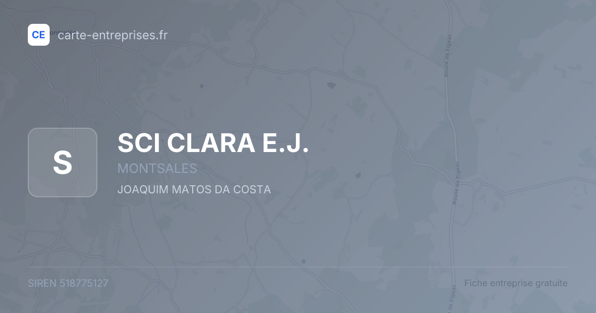 SCI CLARA E.J. — 518775127 — fiche entreprise
