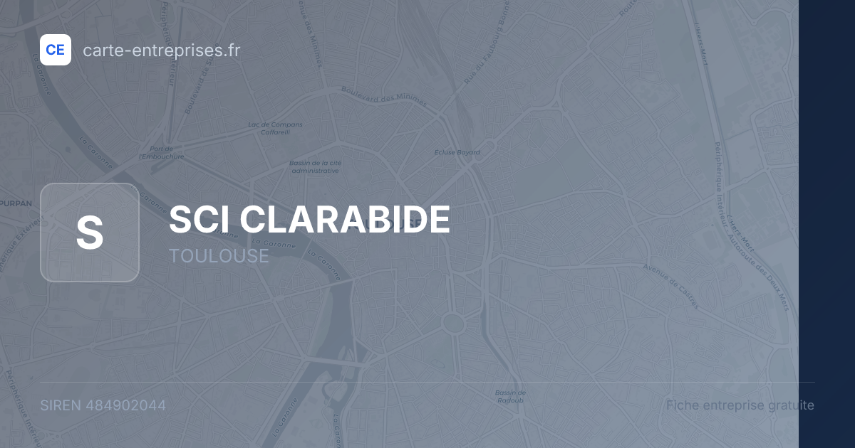 SCI CLARABIDE — 484902044 — fiche entreprise