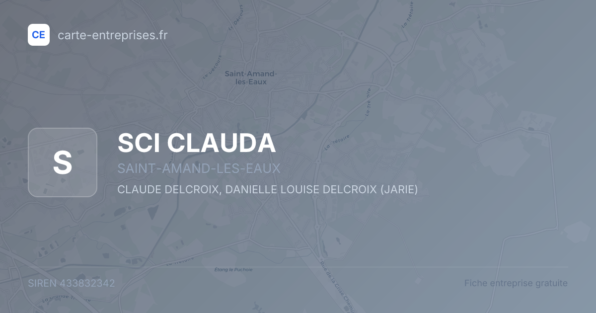 SCI CLAUDA — 433832342 — fiche entreprise