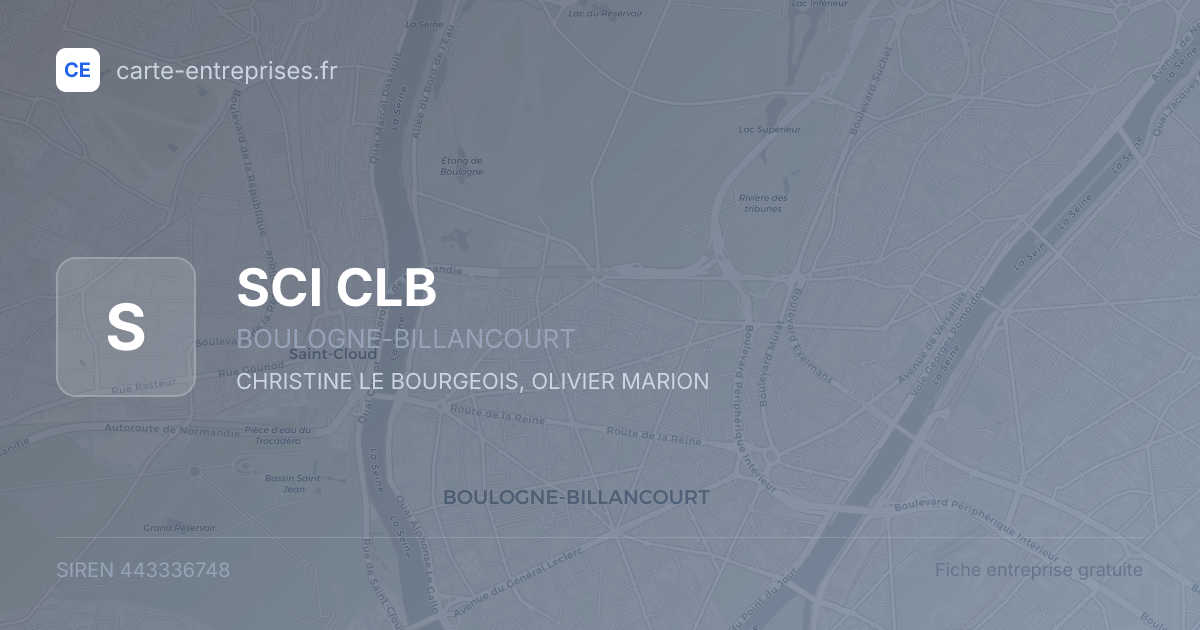 SCI CLB — 443336748 — fiche entreprise