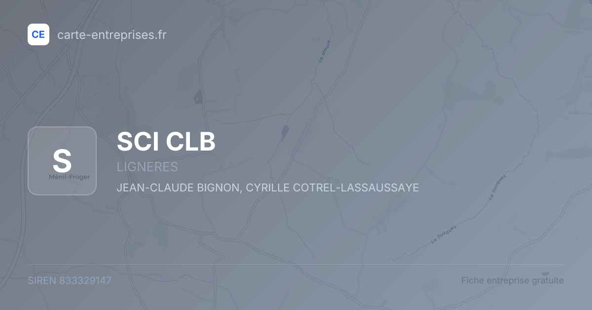 SCI CLB — 833329147 — fiche entreprise
