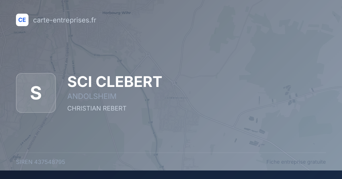SCI CLEBERT — 437548795 — fiche entreprise