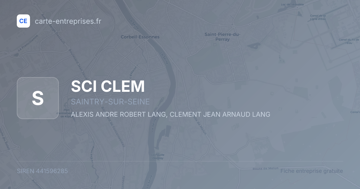 SCI CLEM — 441596285 — fiche entreprise