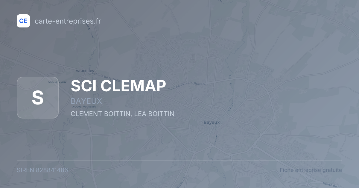SCI CLEMAP — 828841486 — fiche entreprise