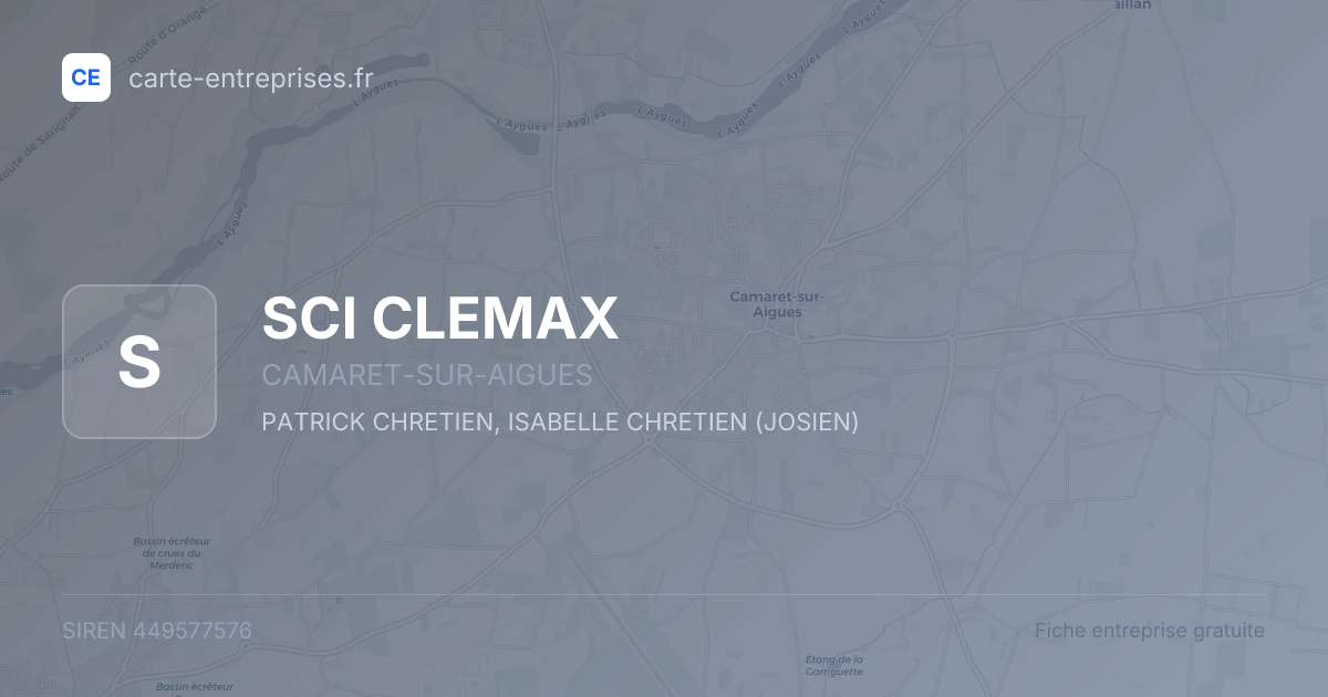 SCI CLEMAX — 449577576 — fiche entreprise