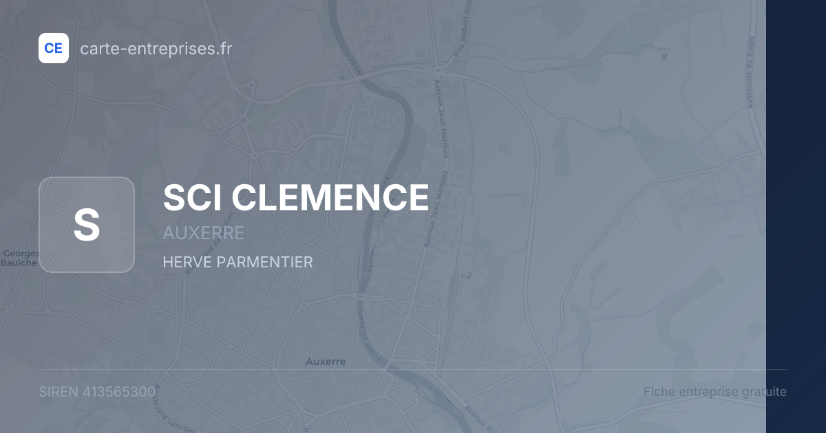SCI CLEMENCE — 413565300 — fiche entreprise