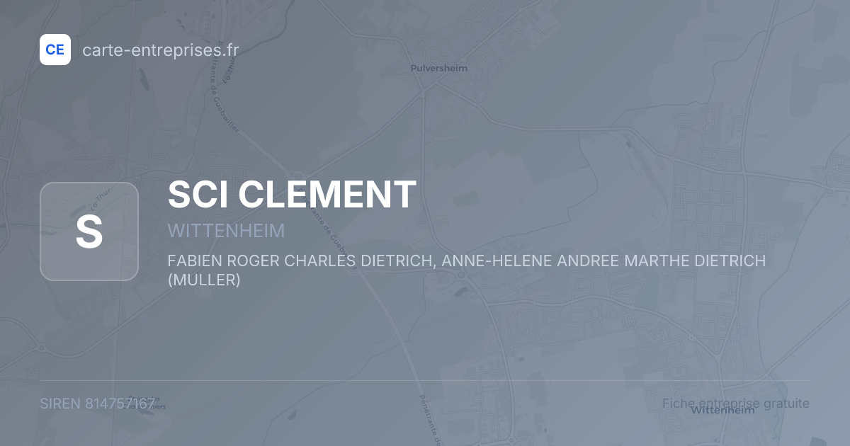 SCI CLEMENT — 814757167 — fiche entreprise