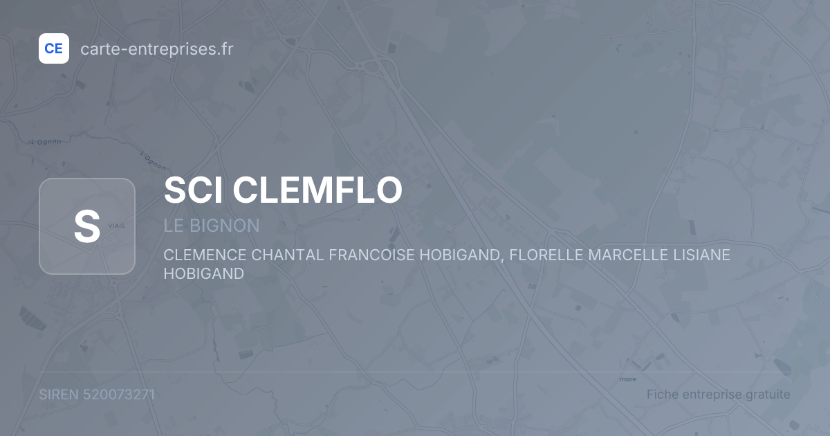 SCI CLEMFLO — 520073271 — fiche entreprise
