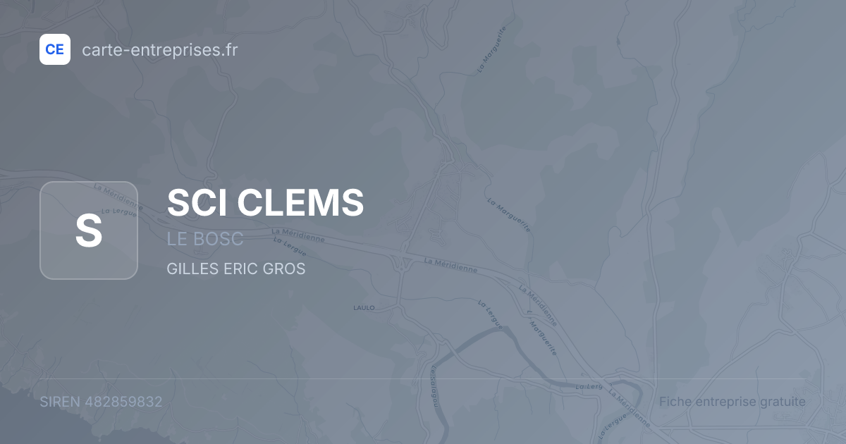 SCI CLEMS — 482859832 — fiche entreprise