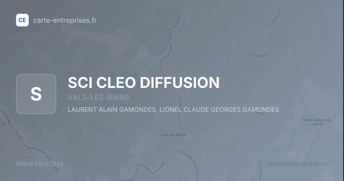 SCI CLEO DIFFUSION — 530411255 — fiche entreprise