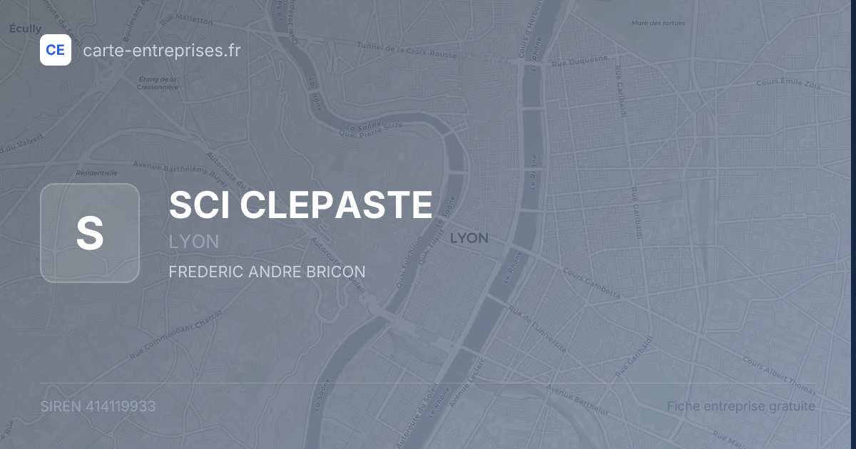 SCI CLEPASTE — 414119933 — fiche entreprise