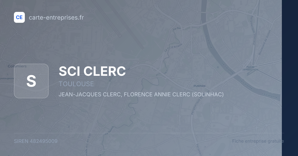 SCI CLERC — 482495009 — fiche entreprise