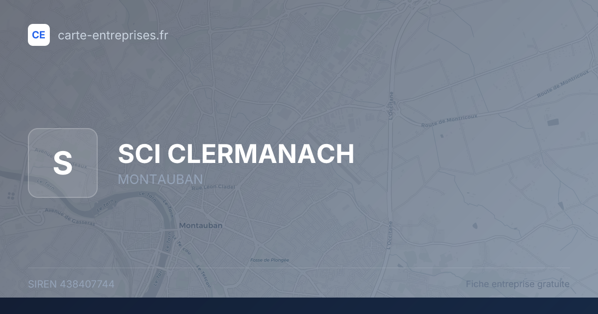 SCI CLERMANACH — 438407744 — fiche entreprise