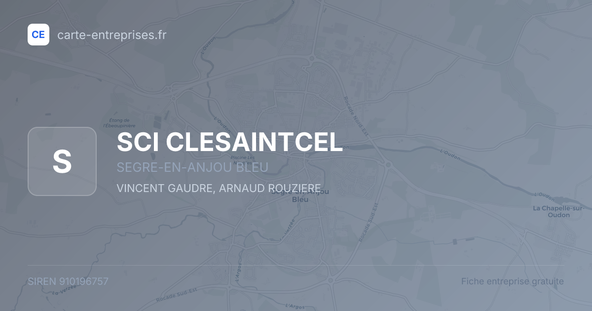 SCI CLESAINTCEL — 910196757 — fiche entreprise