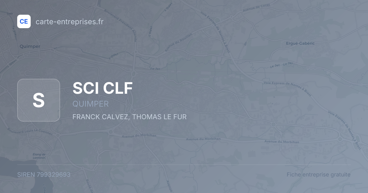 SCI CLF — 799329693 — fiche entreprise