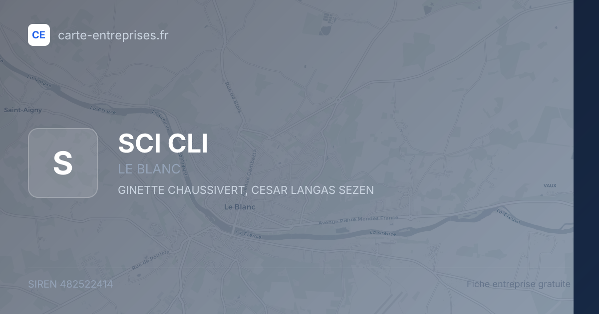 SCI CLI — 482522414 — fiche entreprise