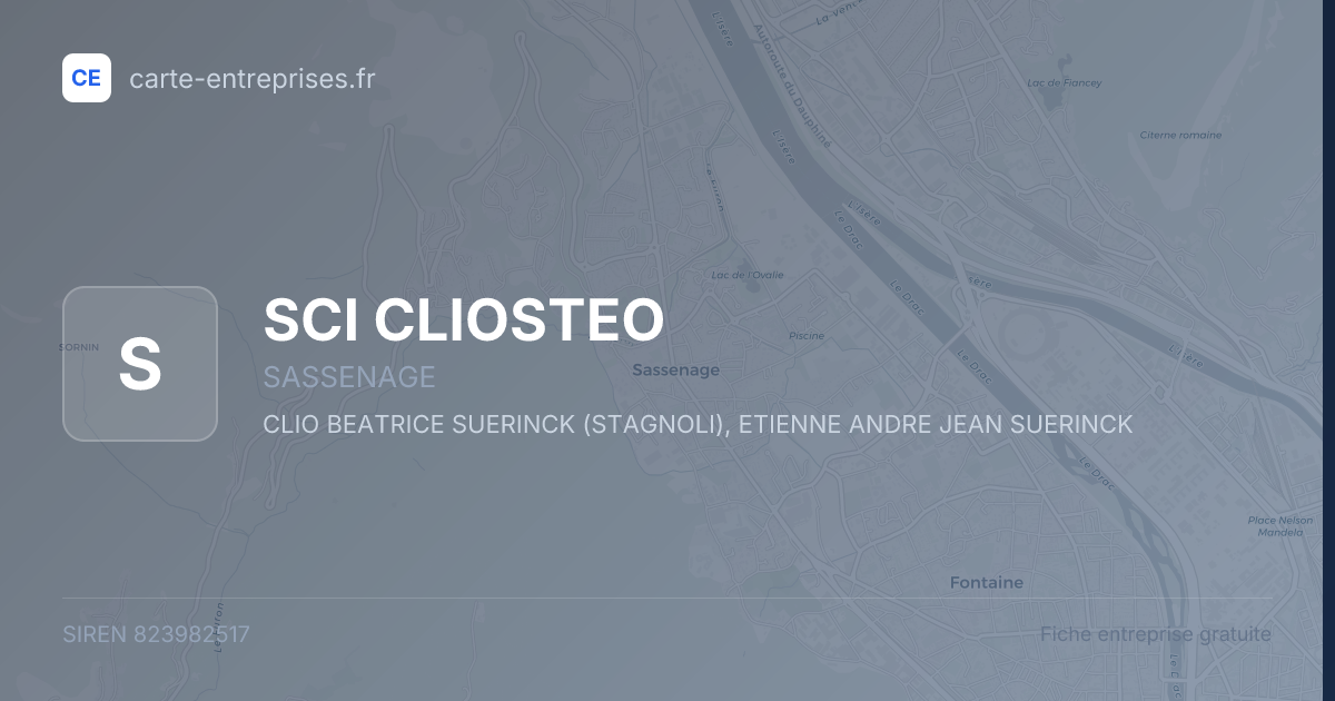SCI CLIOSTEO — 823982517 — fiche entreprise