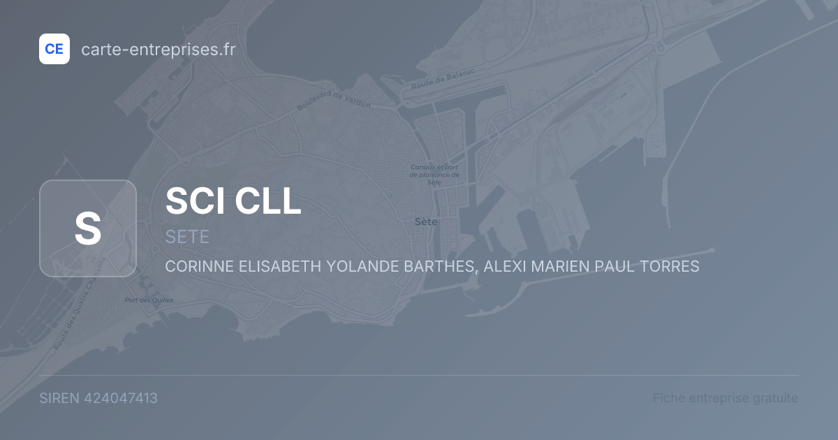 SCI CLL — 424047413 — fiche entreprise