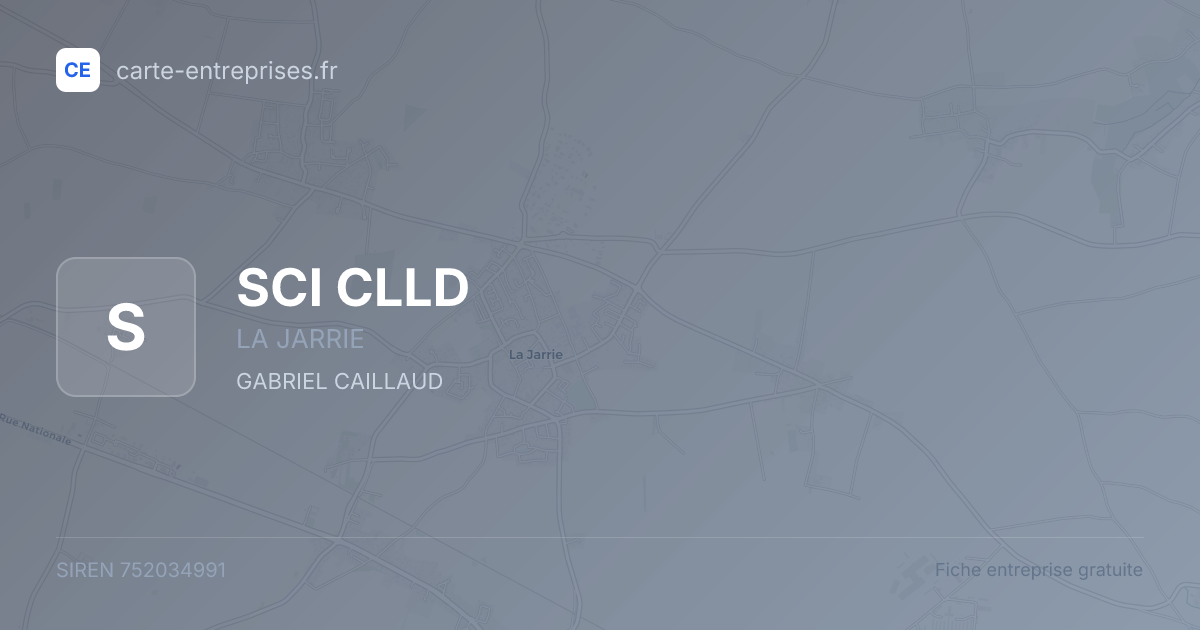 SCI CLLD — 752034991 — fiche entreprise