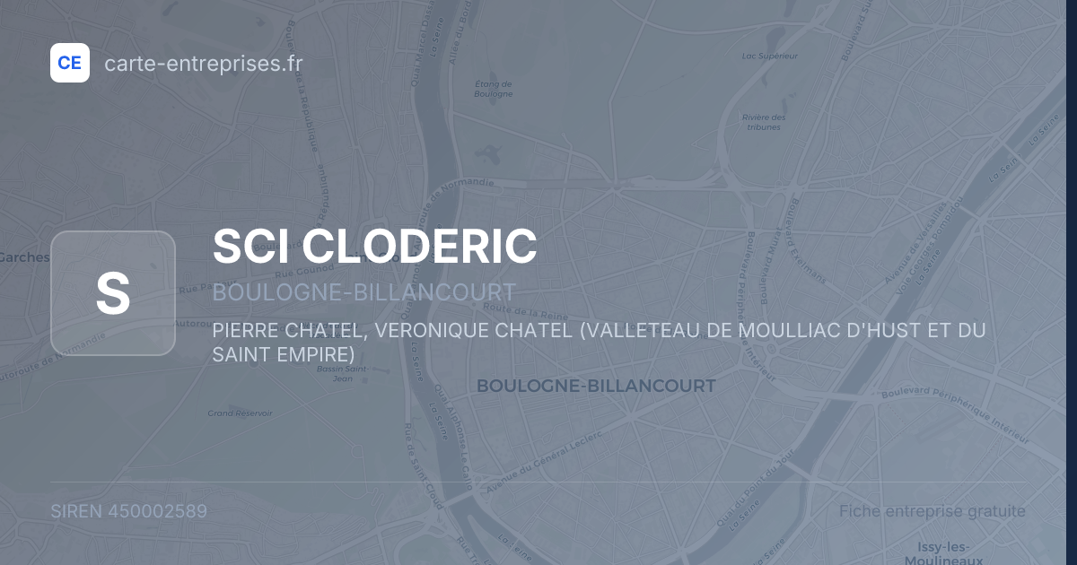SCI CLODERIC — 450002589 — fiche entreprise