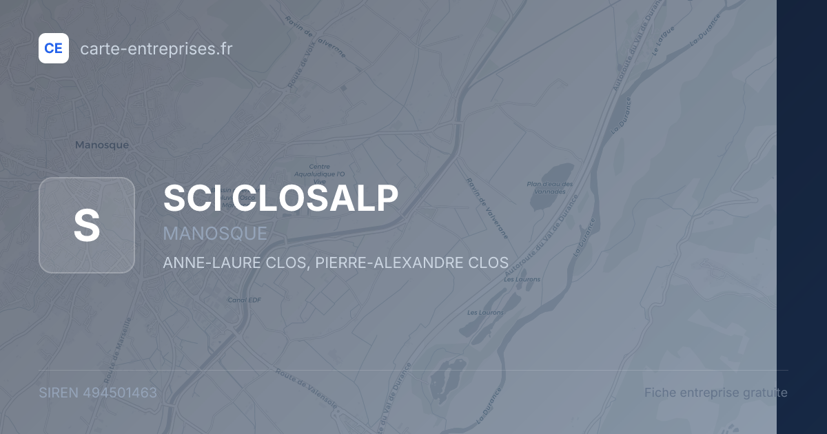 SCI CLOSALP — 494501463 — fiche entreprise