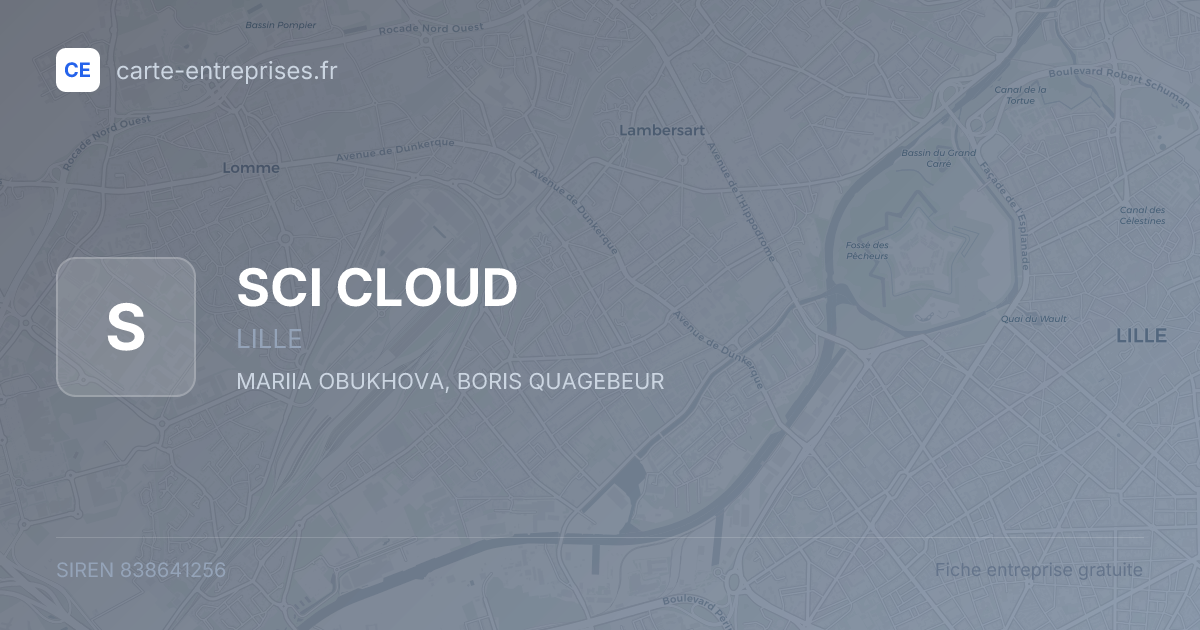 SCI CLOUD — 838641256 — fiche entreprise