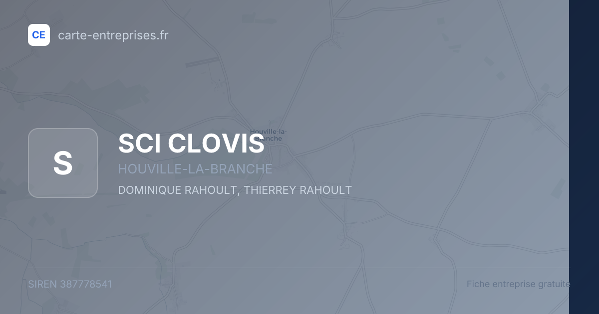 SCI CLOVIS — 387778541 — fiche entreprise