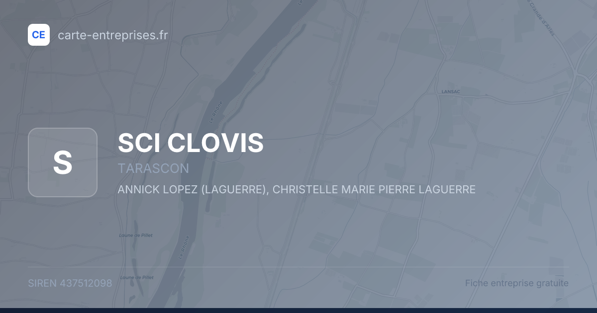 SCI CLOVIS — 437512098 — fiche entreprise