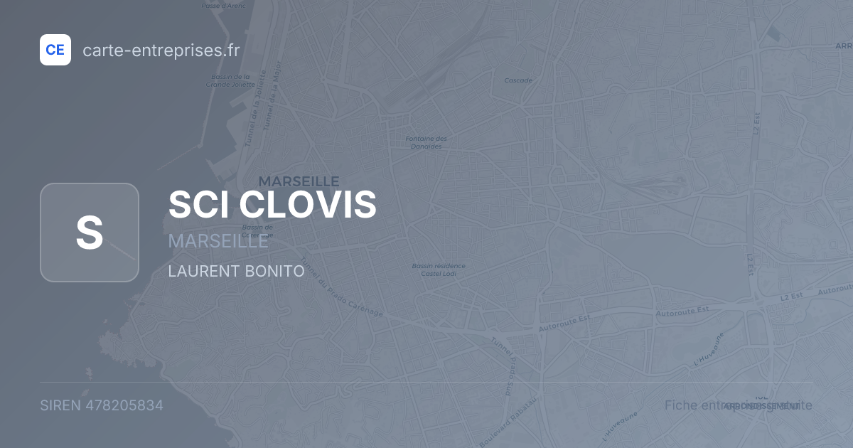 SCI CLOVIS — 478205834 — fiche entreprise