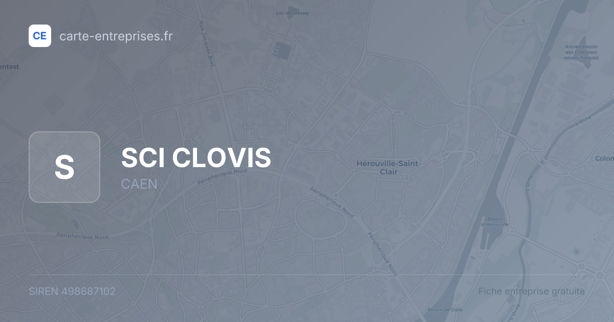 SCI CLOVIS — 498687102 — fiche entreprise