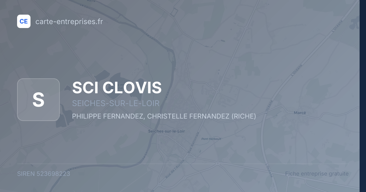 SCI CLOVIS — 523698223 — fiche entreprise