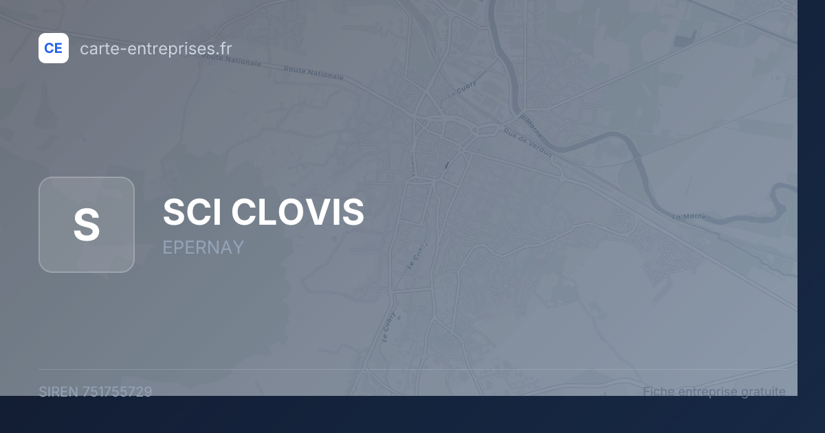 SCI CLOVIS — 751755729 — fiche entreprise