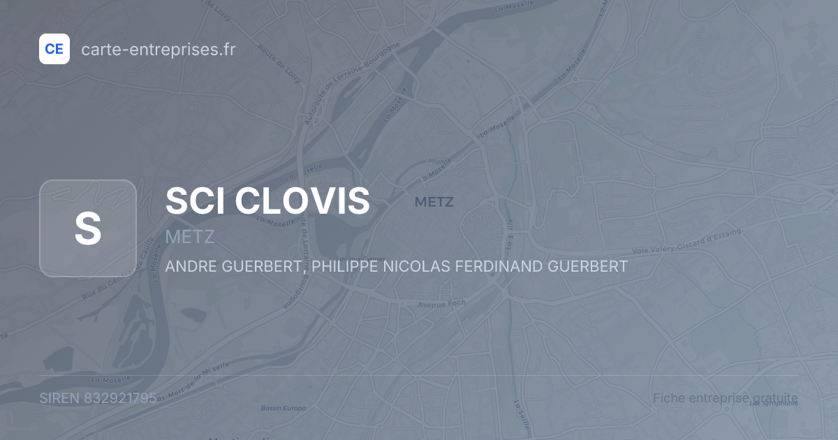 SCI CLOVIS — 832921795 — fiche entreprise