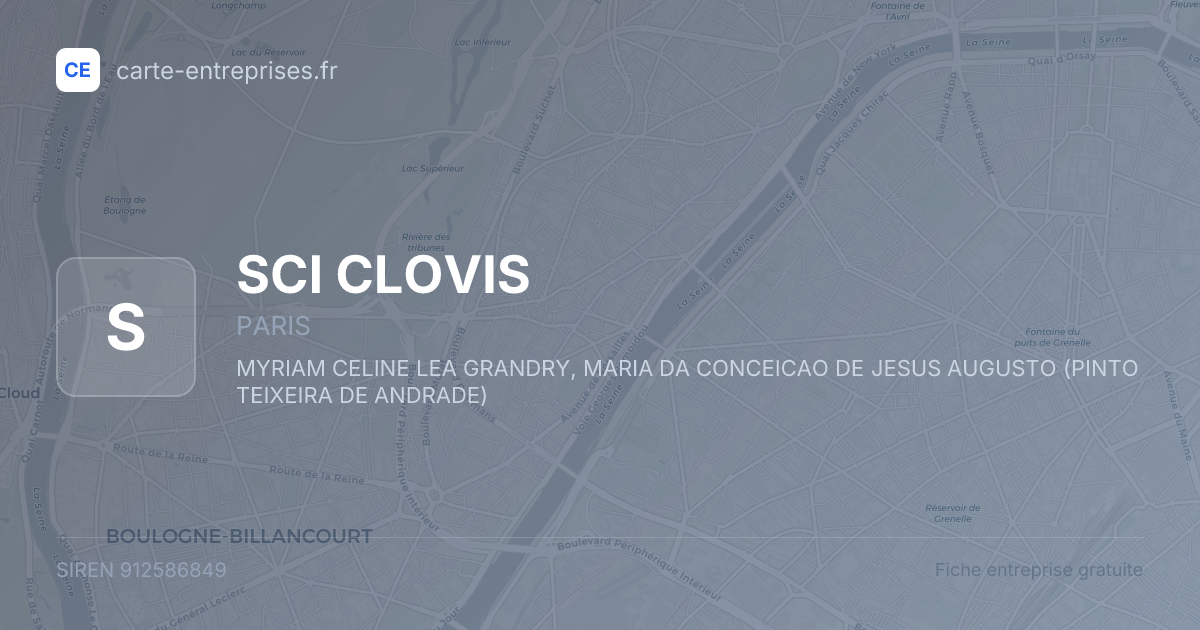SCI CLOVIS — 912586849 — fiche entreprise