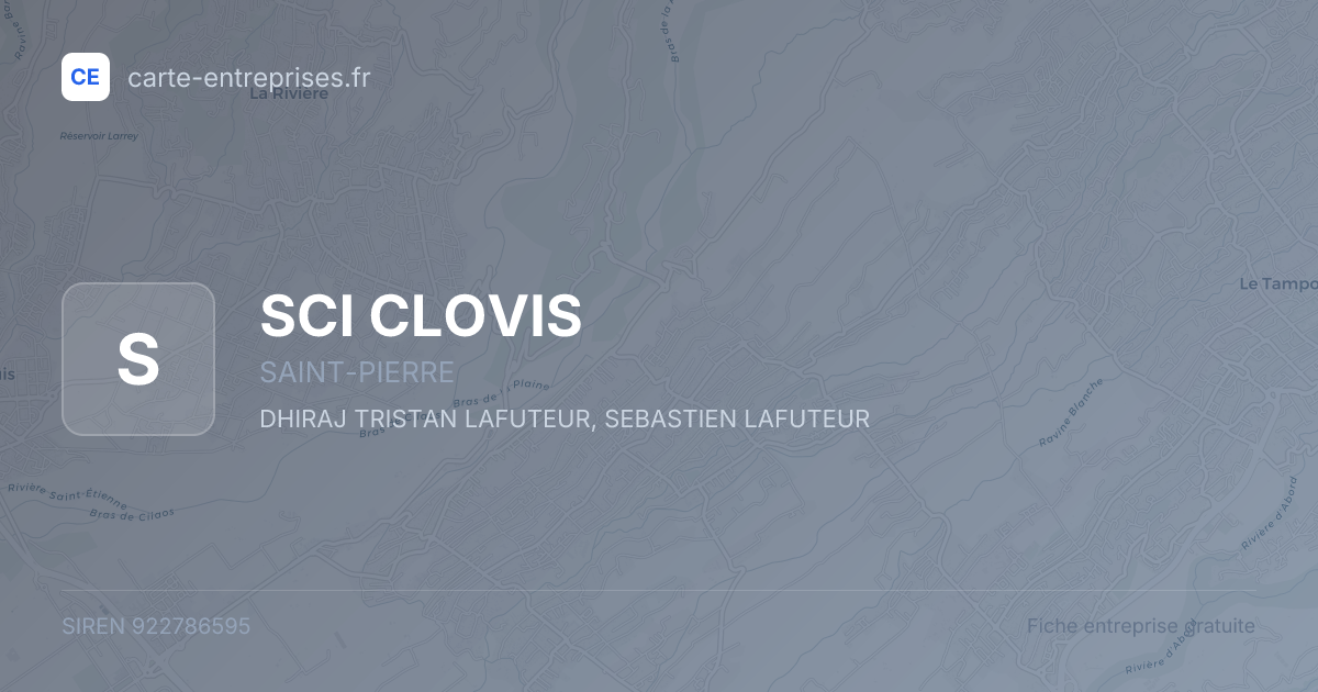 SCI CLOVIS — 922786595 — fiche entreprise