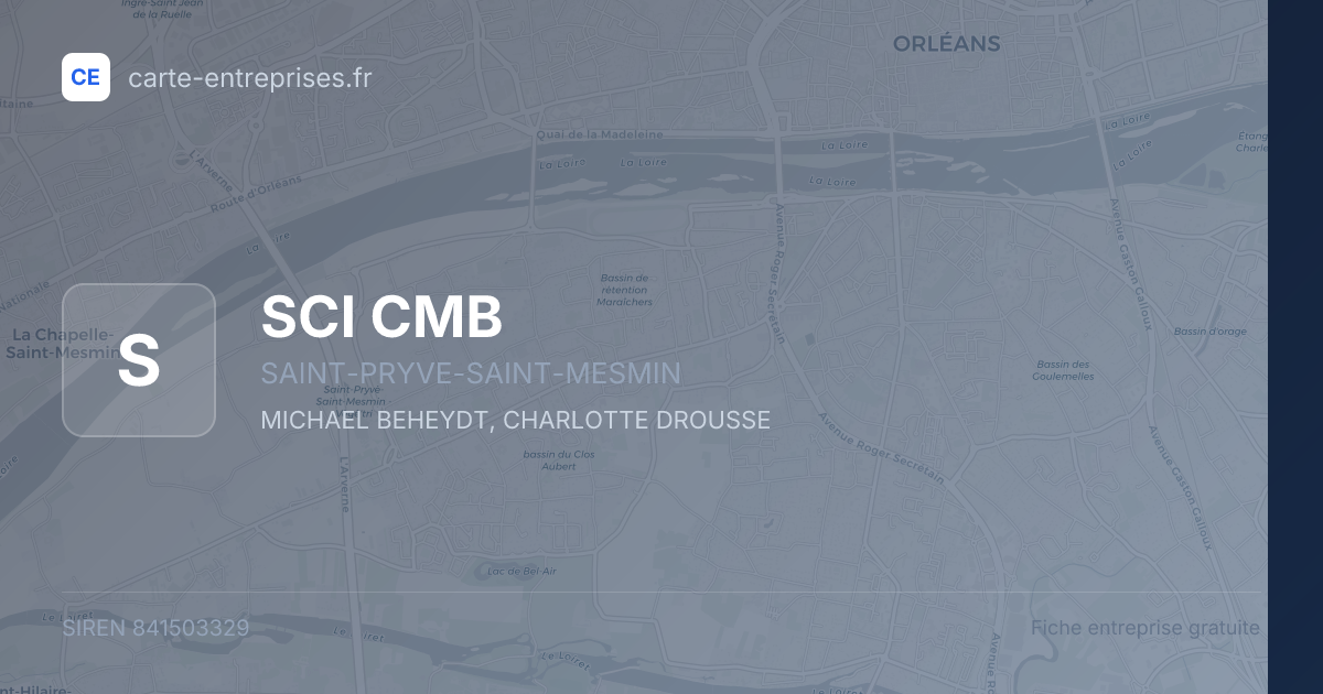 SCI CMB — 841503329 — fiche entreprise